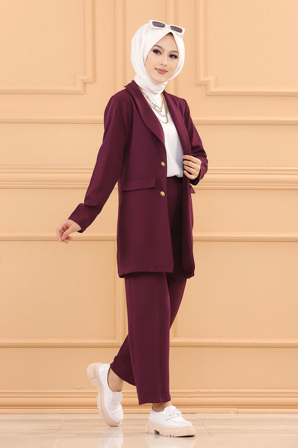 Jacket With Pants Purple - 3501