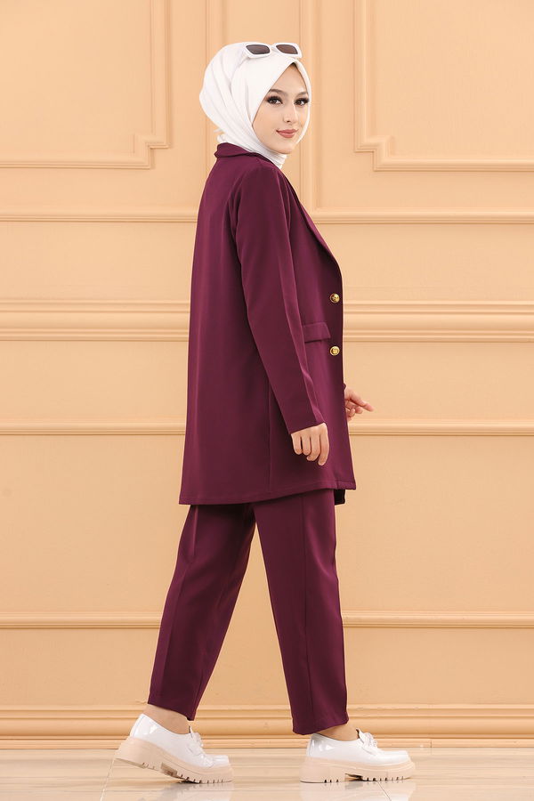Jacket With Pants Purple - 3501