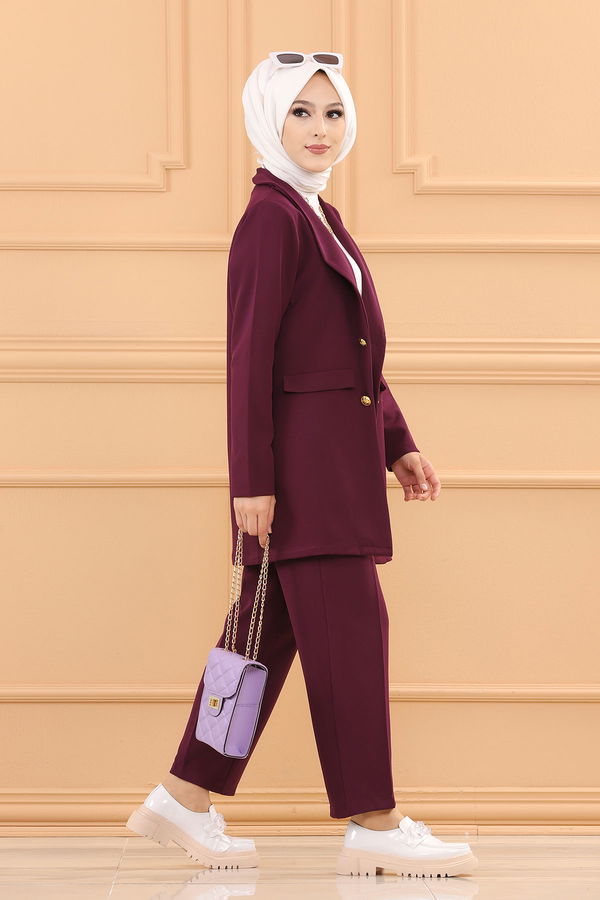 Jacket With Pants Purple - 3501
