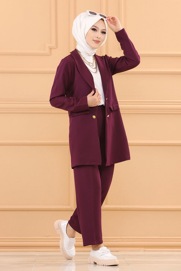 Jacket With Pants Purple - 3501