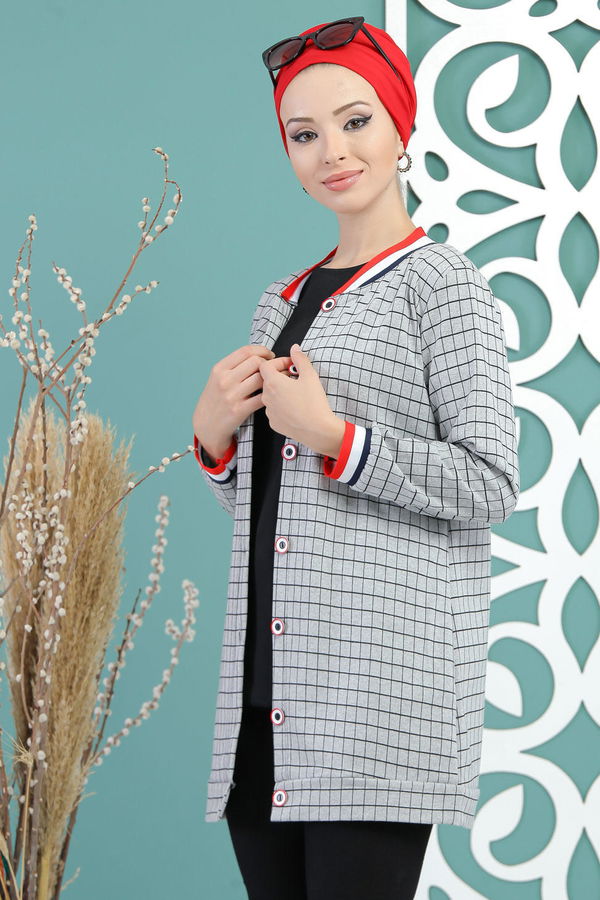 Jacket Plaid gray - 02 7708 