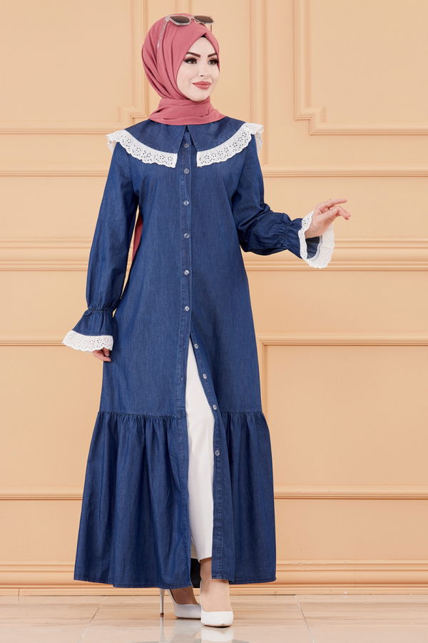 Jeans Dress Navy Blue - 20079