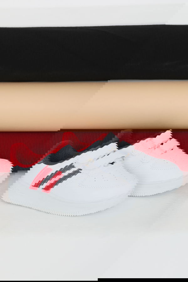 Kadın Beyaz Kirmizi AİR Çocuk Spor Ayakkabı - 27479