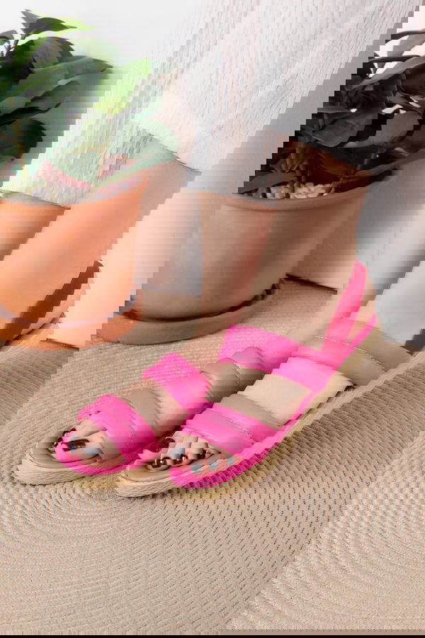Kadın Fuşya Sandalet - 25545