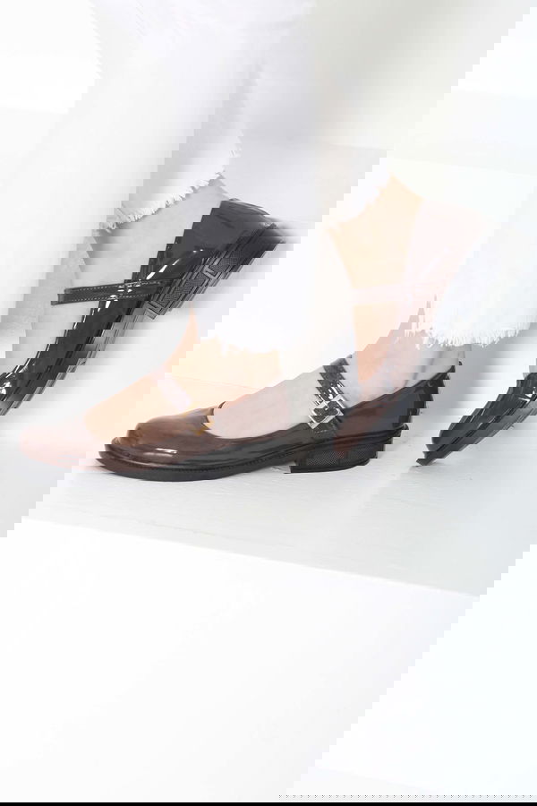 Kadın Kahve Jane Kemer Detaylı Loafer Ayakkabı - 27145