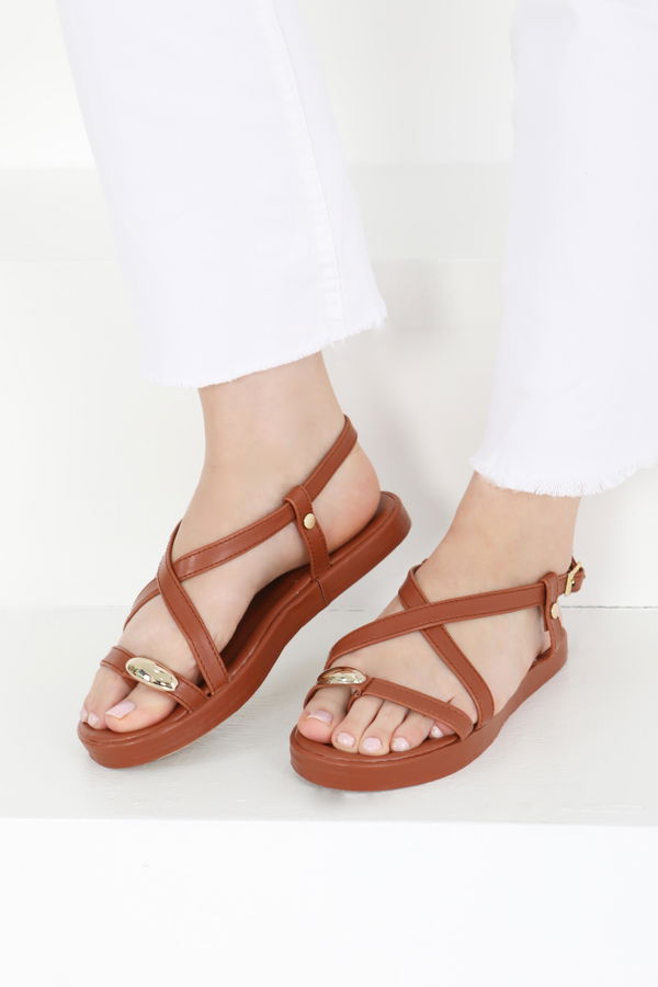 Kadın Taba Parmak Arası Sandalet - 27403