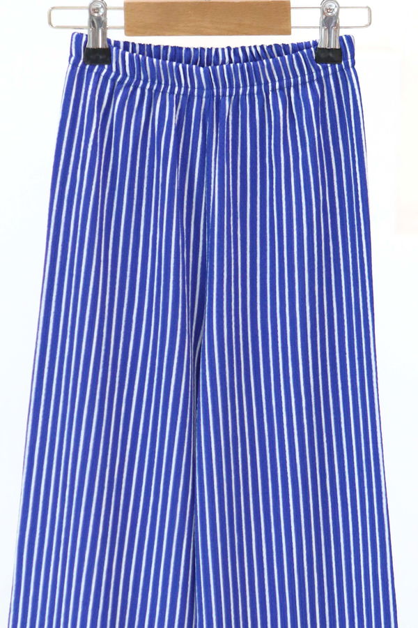 Kız Çocuk Saks Çizgili Pantolon - 27306