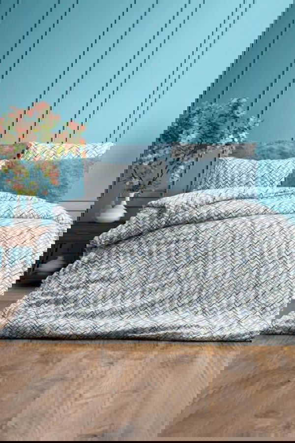 Mavi Çift Kişilik Nevresim Seti - 25650