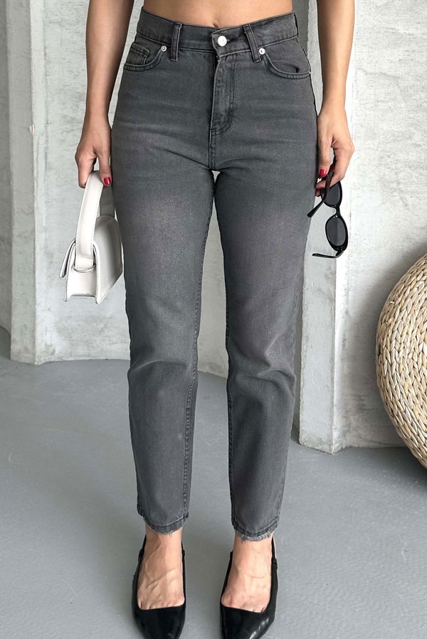 Mom Kot Pantolon Füme - 27302