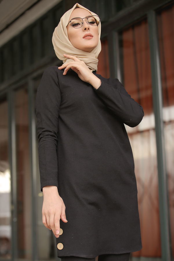 Tunik Pantolon Siyah - 8432