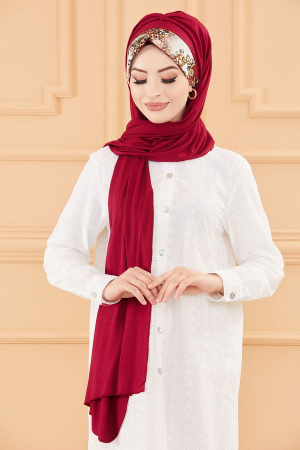 Scarf Claret Red - 30033