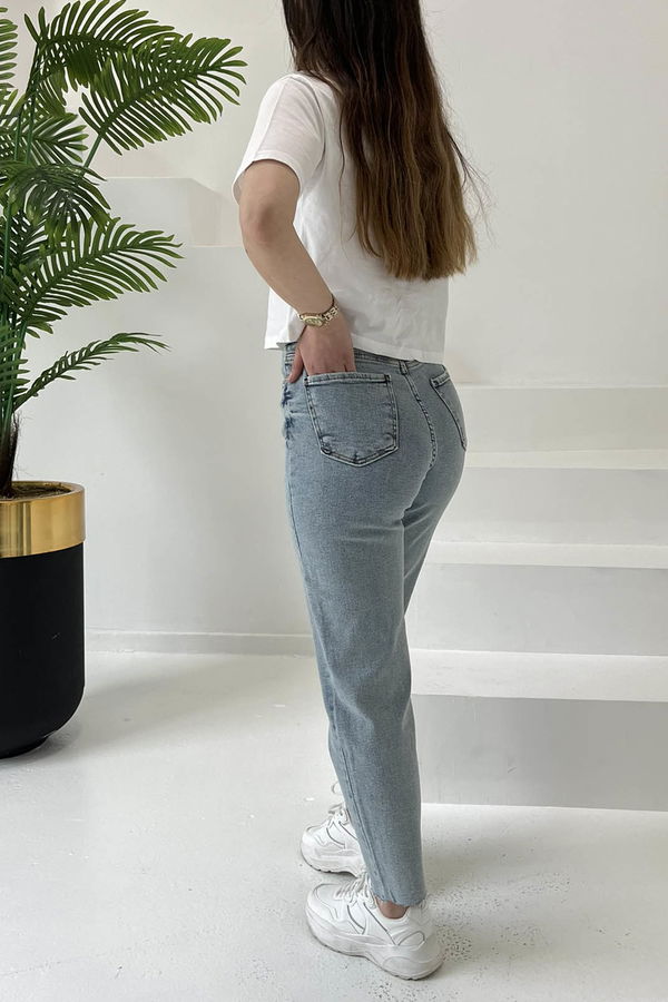 Skinny Kot Pantolon Buz Mavi - 26830