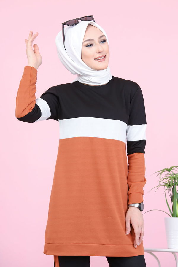 Spor Tunik Pantolon Kombin Kiremit - 6570