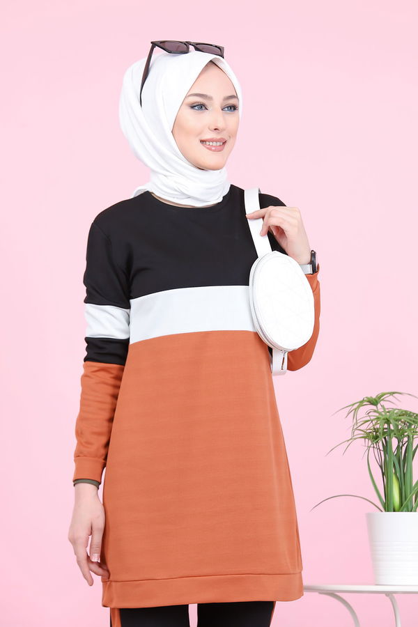 Spor Tunik Pantolon Kombin Kiremit - 6570