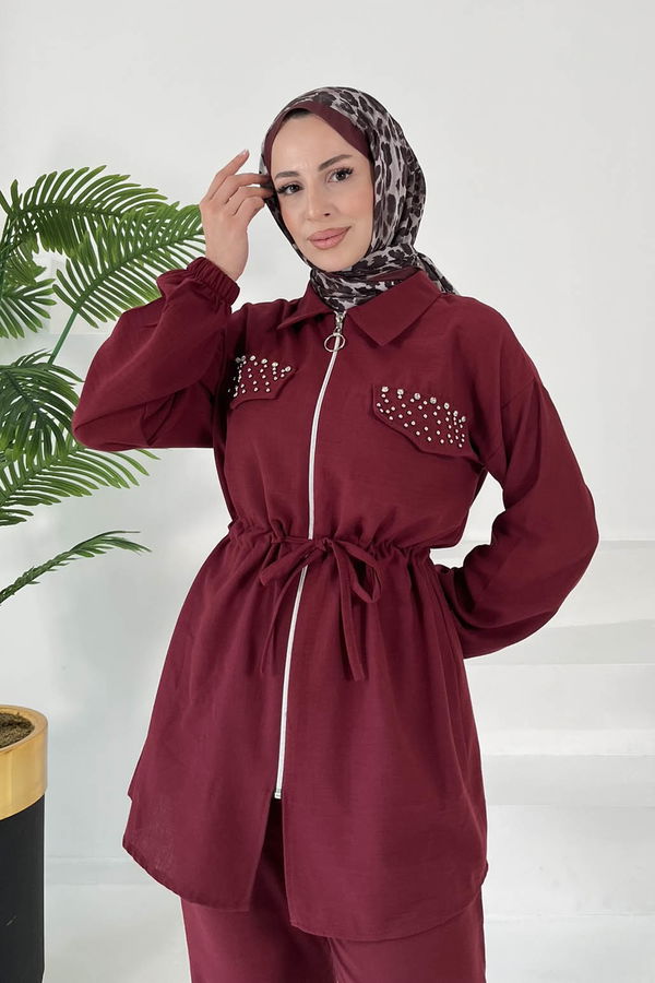 Taş Detaylı İkili Takım - 27007