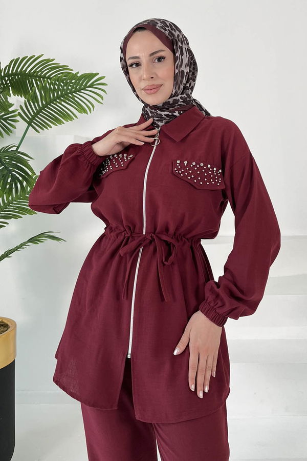 Taş Detaylı İkili Takım - 27007
