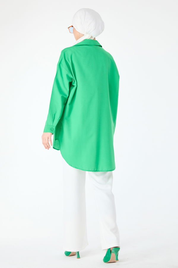Tek Cepli Gömlek Yesil - 27087