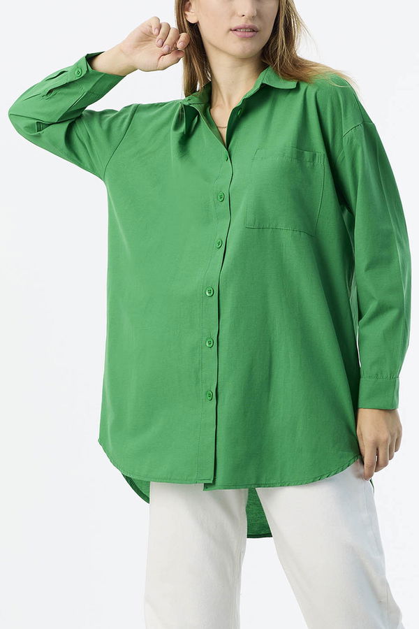 Tek Cepli Gömlek Yesil - 27087