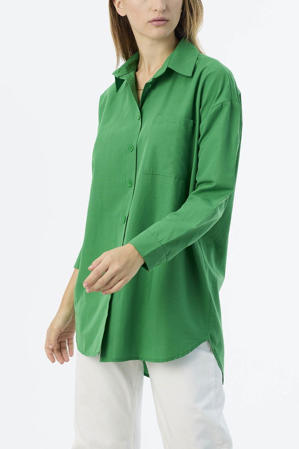 Tek Cepli Gömlek Yesil - 27087