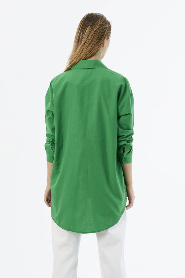 Tek Cepli Gömlek Yesil - 27087