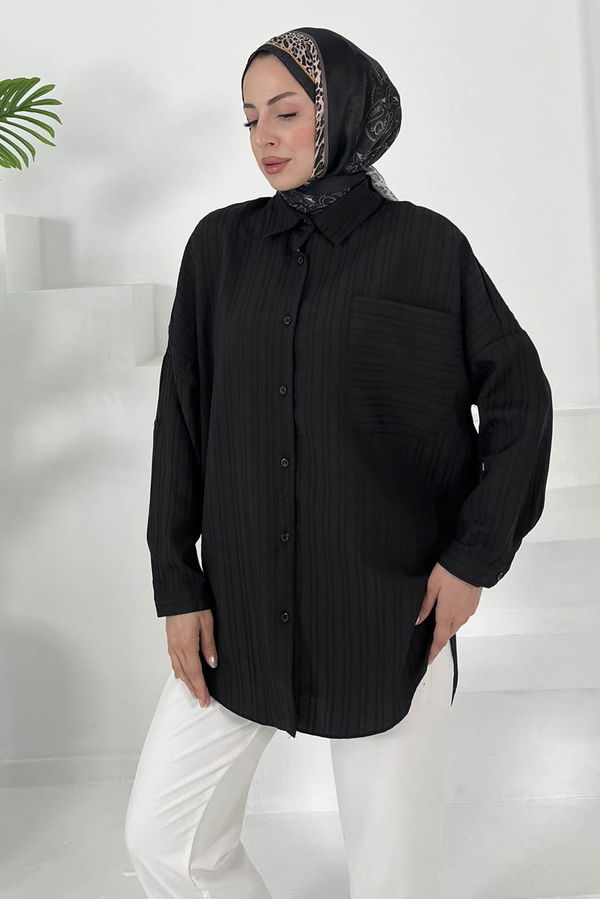 Tek Cepli Tunik Siyah - 27018