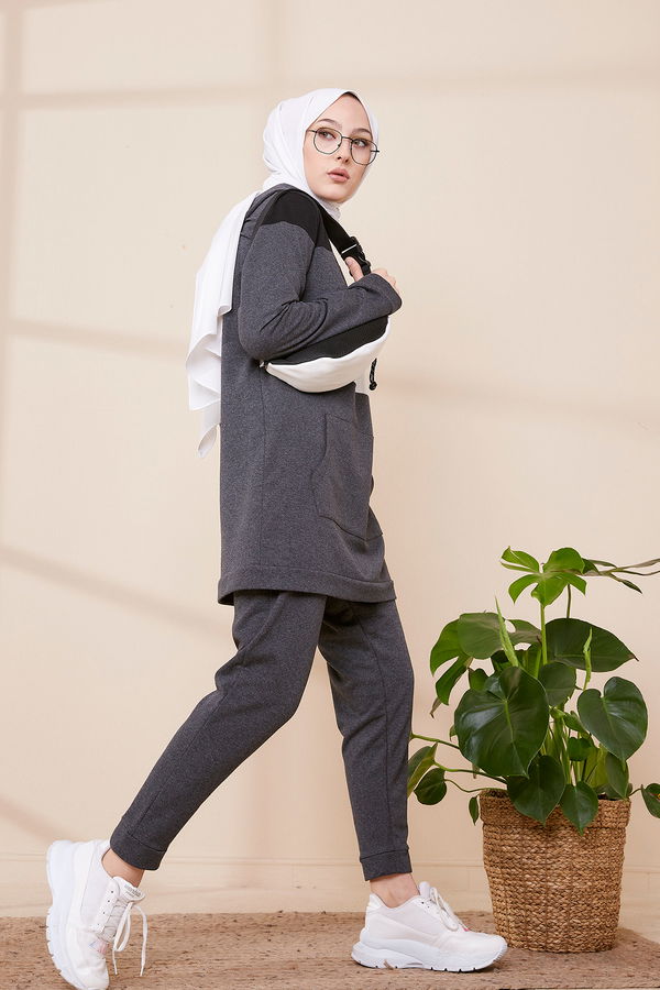 Tunic With Pants Anthracite - 2813