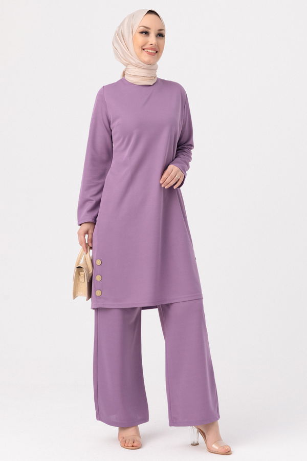 Tunic Pants Lilac - 3516