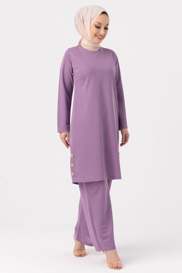 Tunic Pants Lilac - 3516