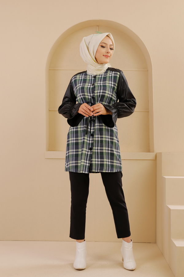 Tunik Lacivert Yeşil - 9104