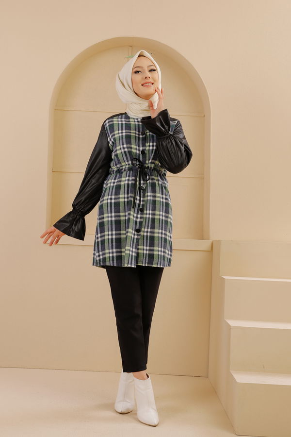 Tunik Lacivert Yeşil - 9104