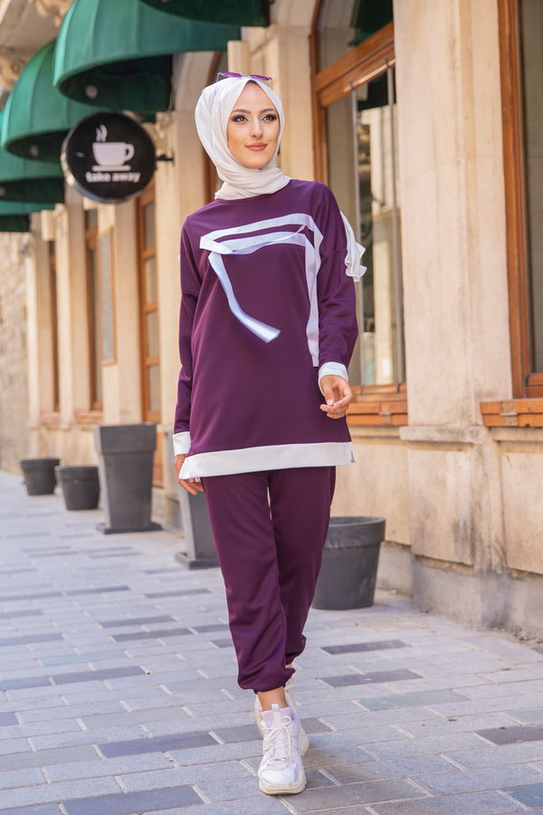 Tunik Pantolon Mürdüm - 3245