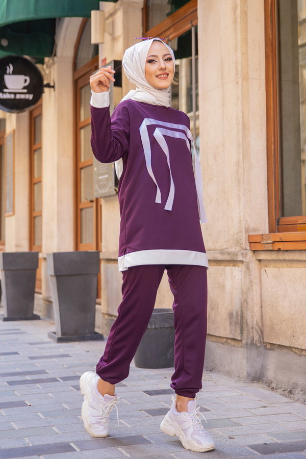 Tunik Pantolon Mürdüm - 3245