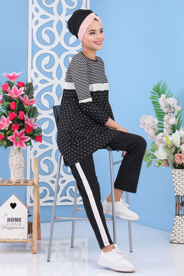Tunik Pantolon Takım Siyah - 03 5132