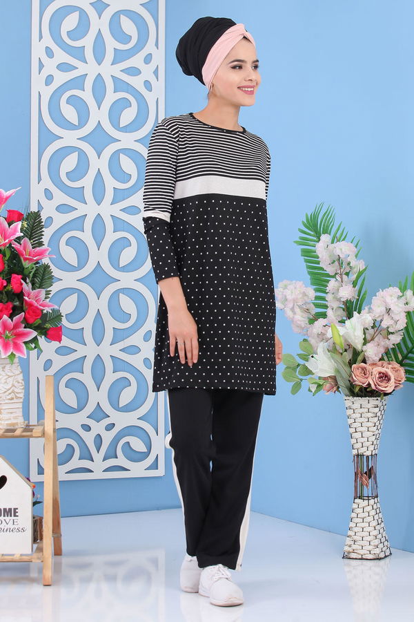 Tunik Pantolon Takım Siyah - 03 5132