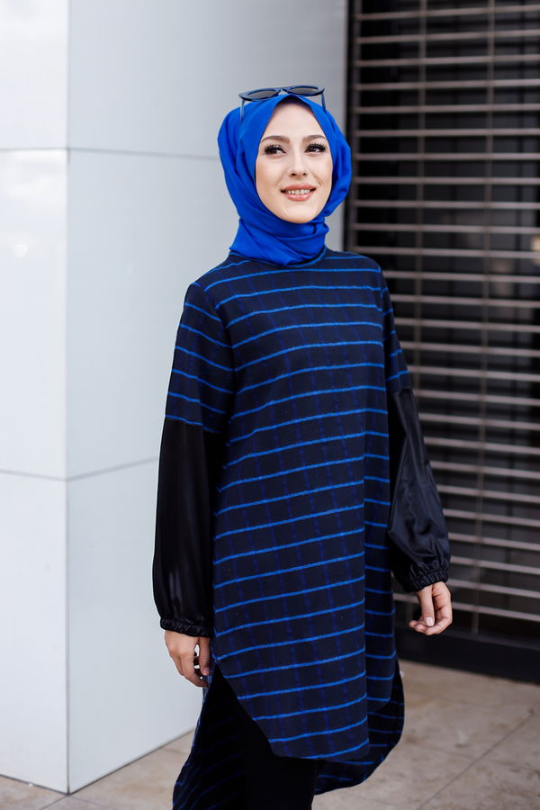 Tunik Siyah Saks - 3305