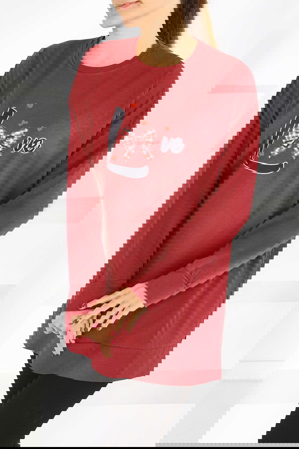 Uzun Kollu Baskılı Tunik - 27581
