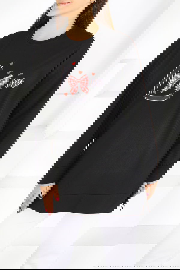 Uzun Kollu Baskılı Tunik - 27581