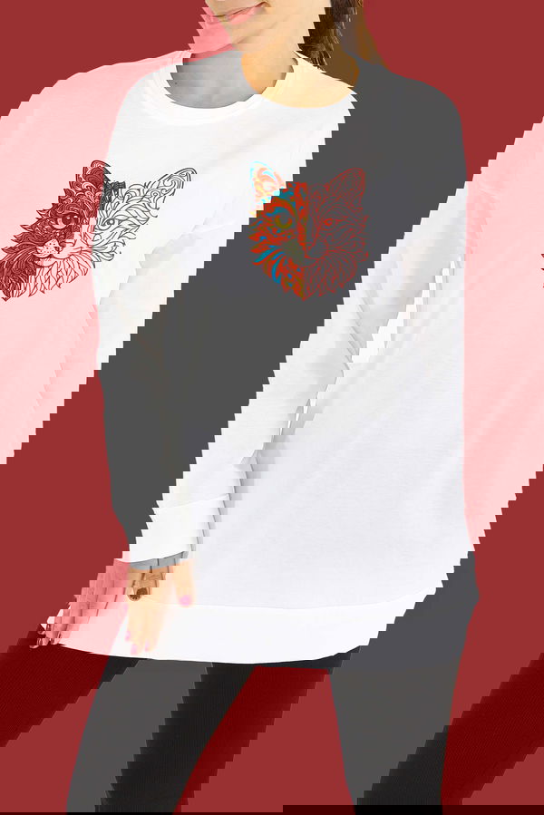 Uzun Kollu Baskılı Tunik - 27586