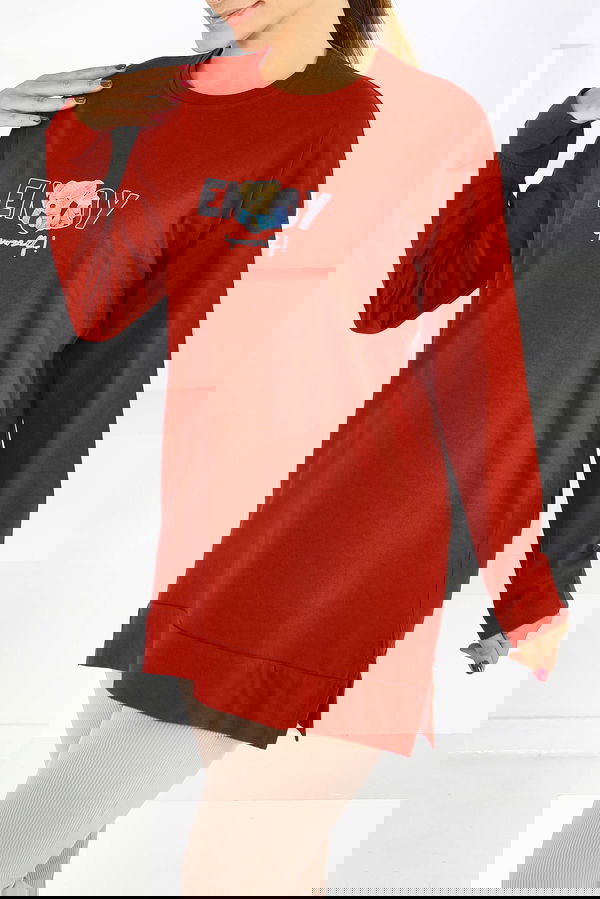 Uzun Kollu Baskılı Tunik - 27589