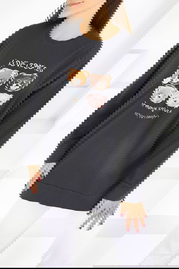 Uzun Kollu Baskılı Tunik - 27590