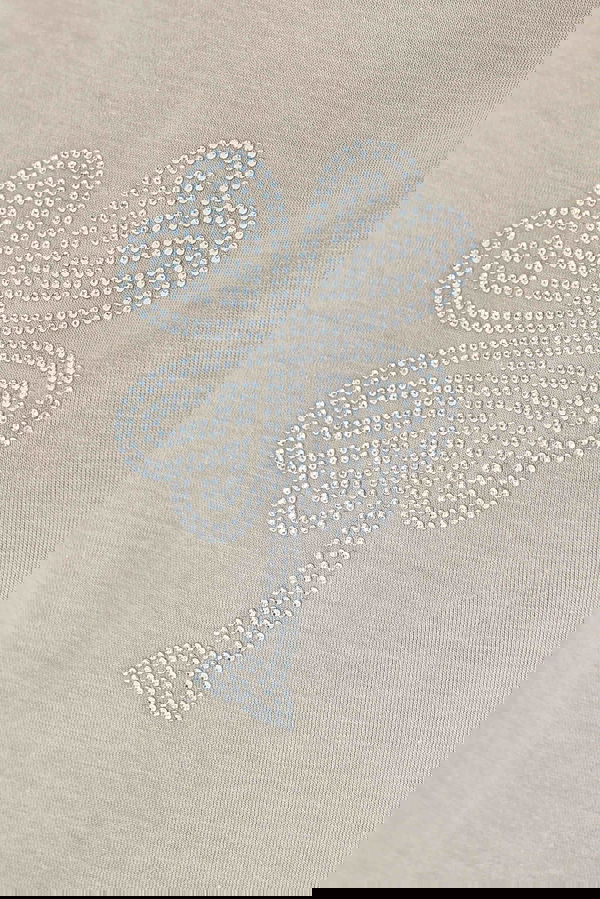 Uzun Kollu Taşlı Tunik - 27582
